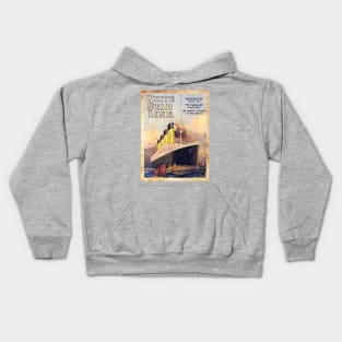 Titanic vintage poster Kids Hoodie